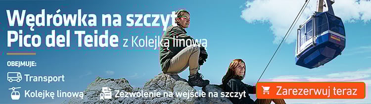 Wycieczka, aby dotrzeć na szczyt Teide z pomocą kolejki linowej