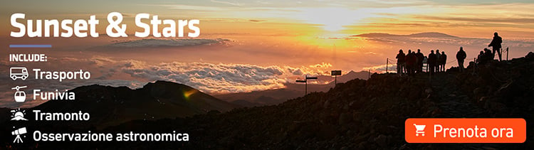 Escursione per vedere il tramonto e le stelle a Tenerife con la funivia del Teide
