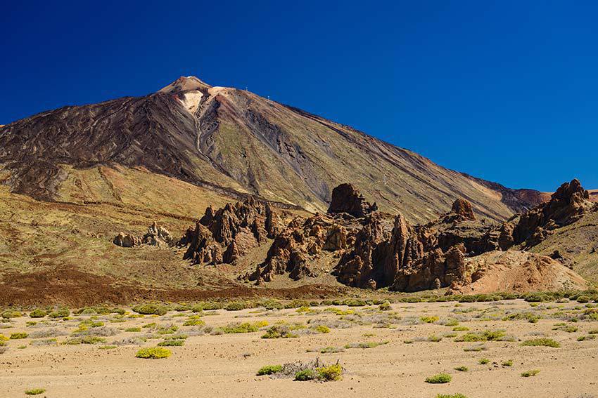 Afbeelding van een schitterende zonnige dag in het Nationale Park de Teide