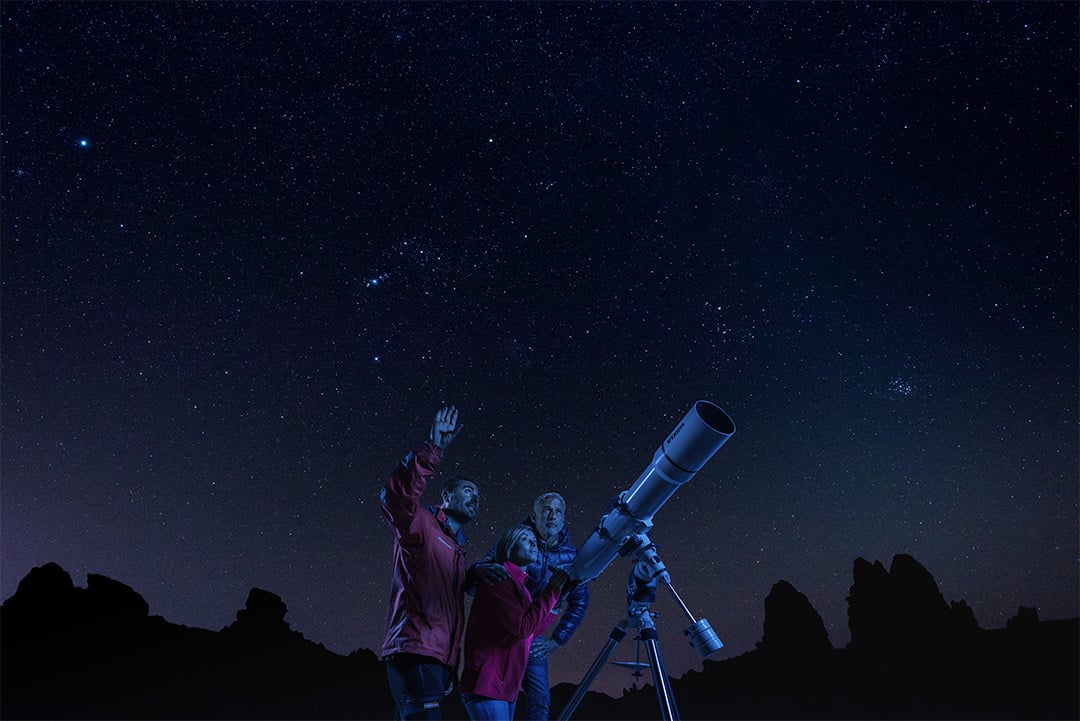 A romantic evening in Tenerife: astronomical observation on Mount Teide