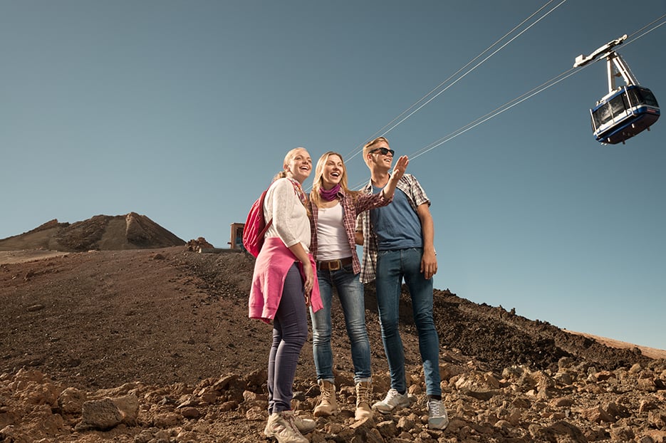 Teide Gipfel Besteigung mit Seilbahn Fahrt