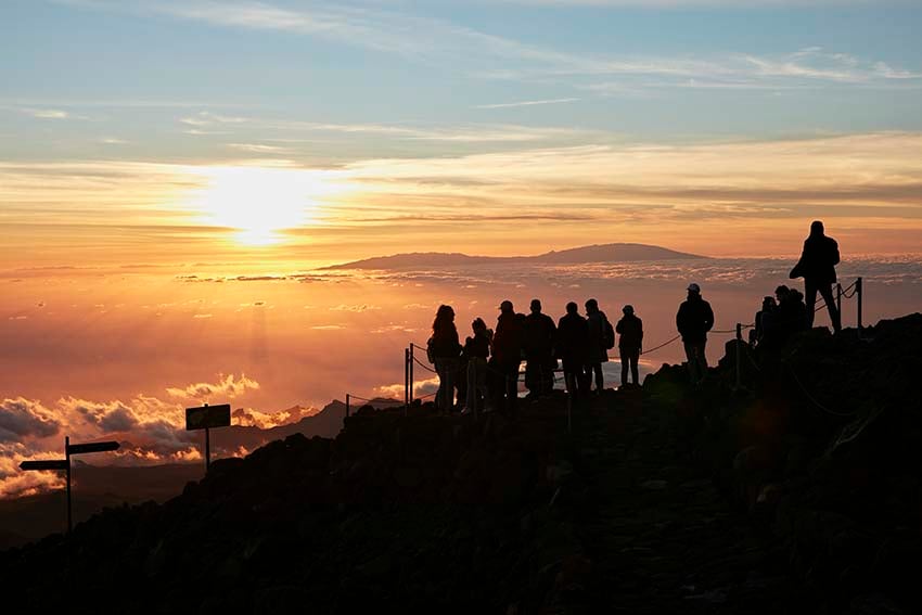 Atardecer visto desde las laderas del Teide