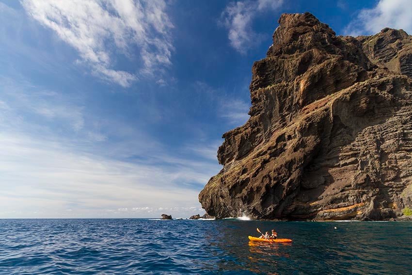 Excursie door Los Gigantes per kajak