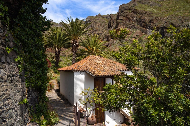 A building in the Masca hamlet in the Masca Gorge