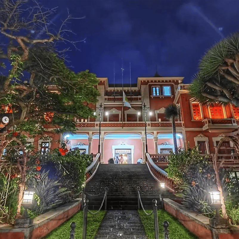 Façade of the Liceo Taoro in La Orotava 