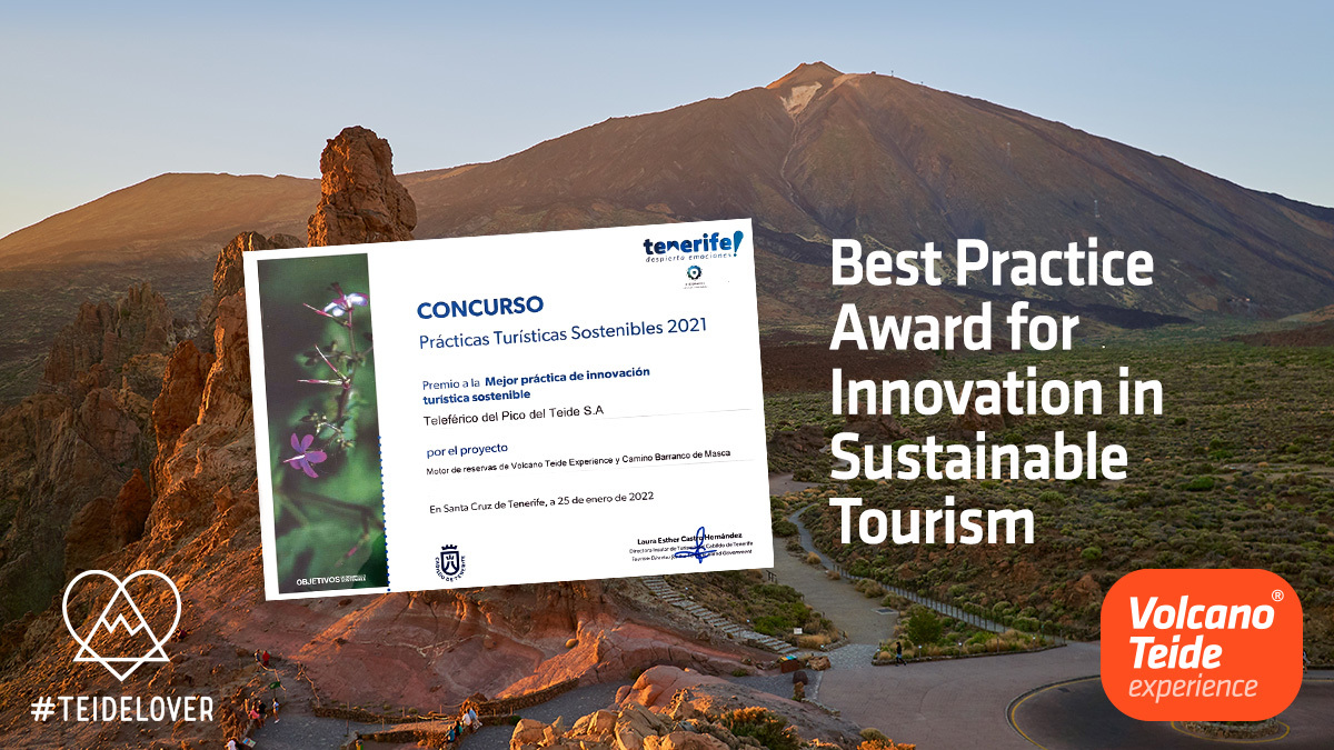 Teleférico del Teide awarded a prize in sustainable tourist innovation