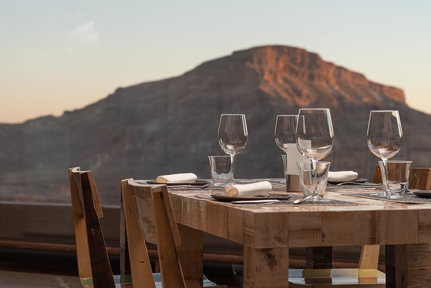 Ausblick aus dem Restaurant der Teide Seilbahn.