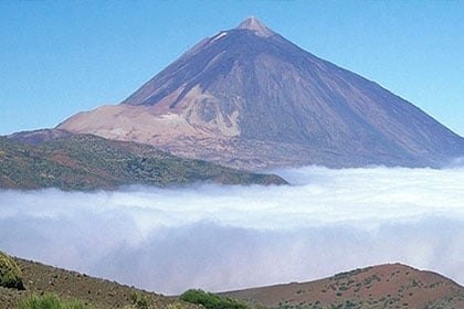 The volcanic activity at Tenerife is the typical of a quiescent volcano