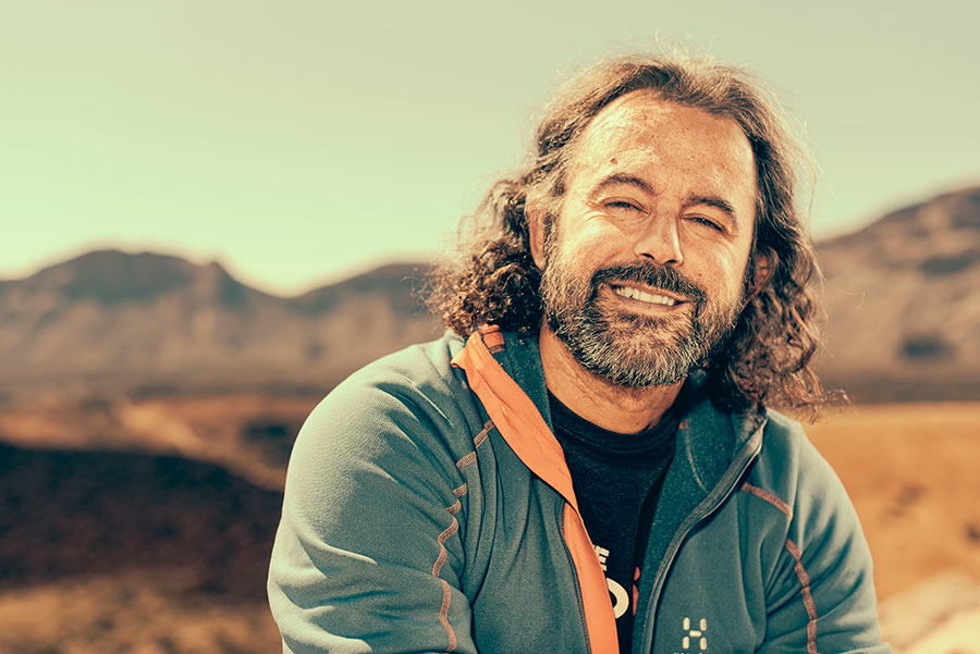Daniel López, astrofotógrafo en el Parque Nacional del Teide.